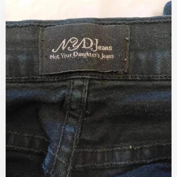 NYDJ Black Rhinestone Flare Jeans Size 4 - Picture 10 of 12